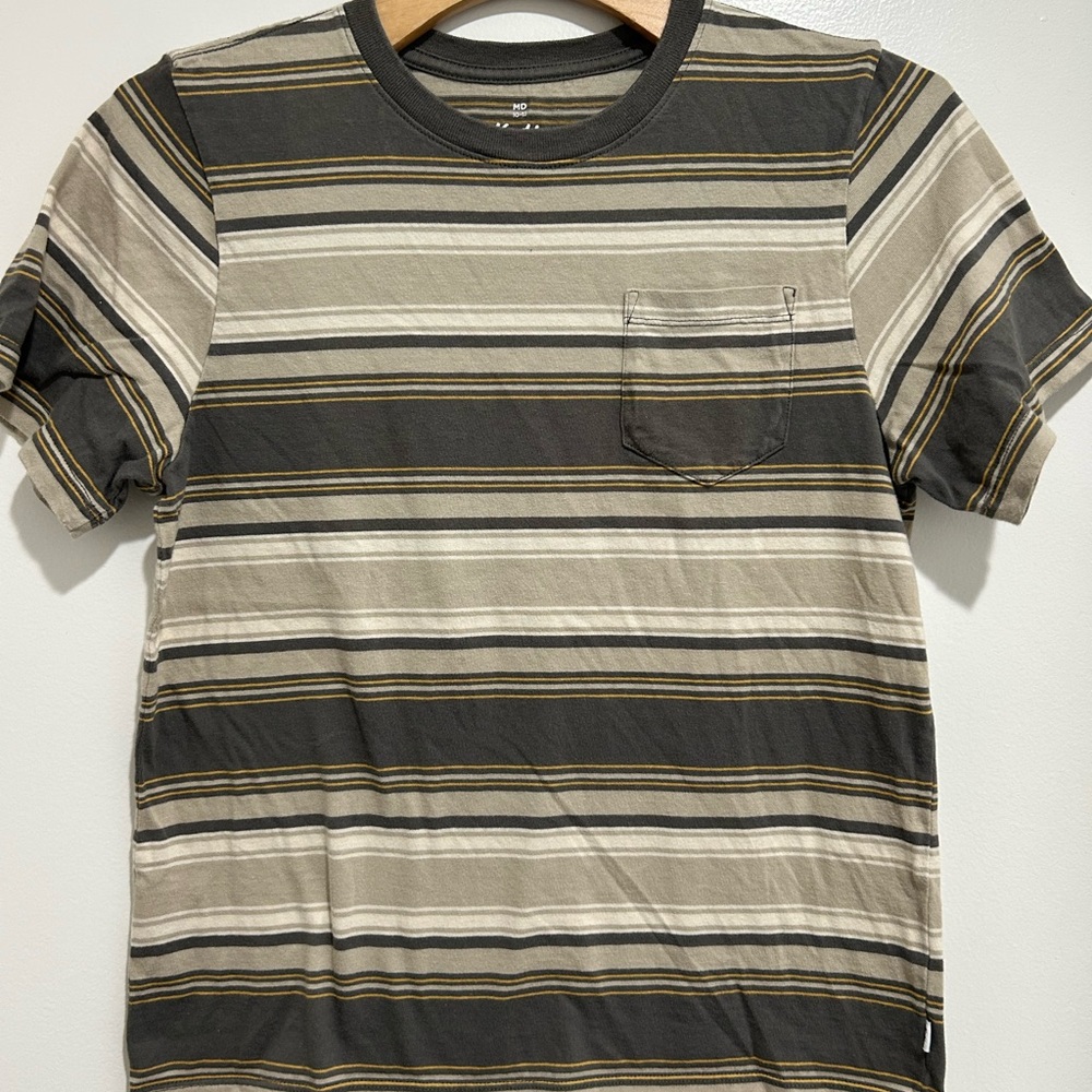 Katin Striped Short Sleeve Tee - Black and Tan